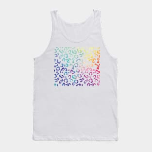 Rainbow leopard print Tank Top